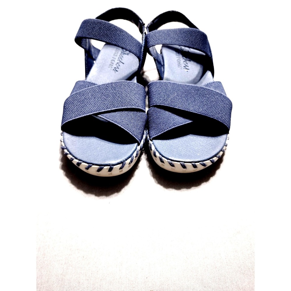 SKECHERS Sepulveda Beach Blvd‎ Luxe Foam Strappy Slip On Sandals 163064 Women 8